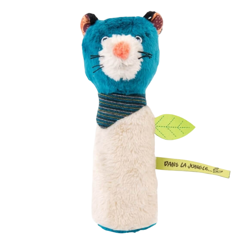 Moulin Roty Dans La Jungle Zimba Squeaky Rattle 16.5cm