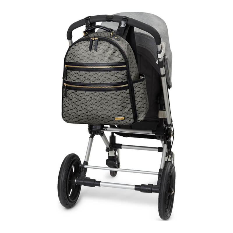 Skip Hop DECO Saffiano Diaper Backpack - Interweaved Lines