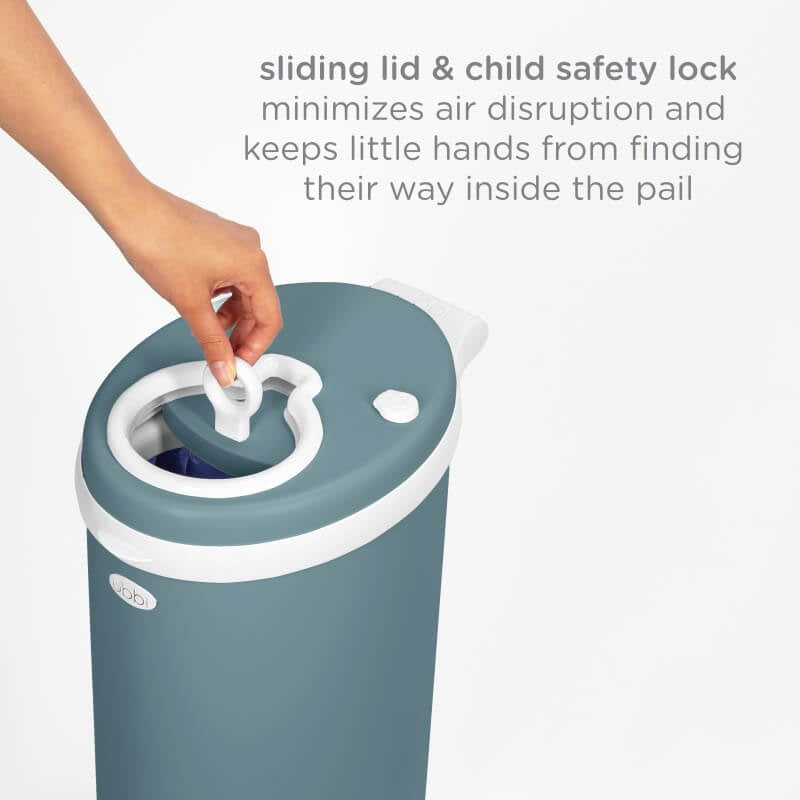 Ubbi Diaper Pail - Matte Open Water