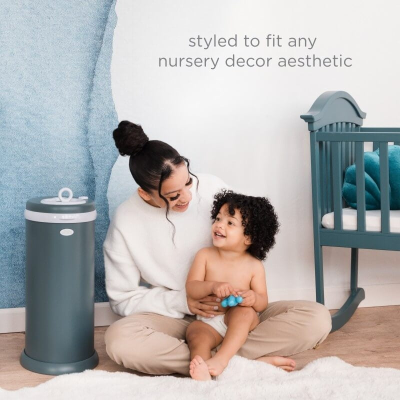 Ubbi Diaper Pail - Matte Open Water