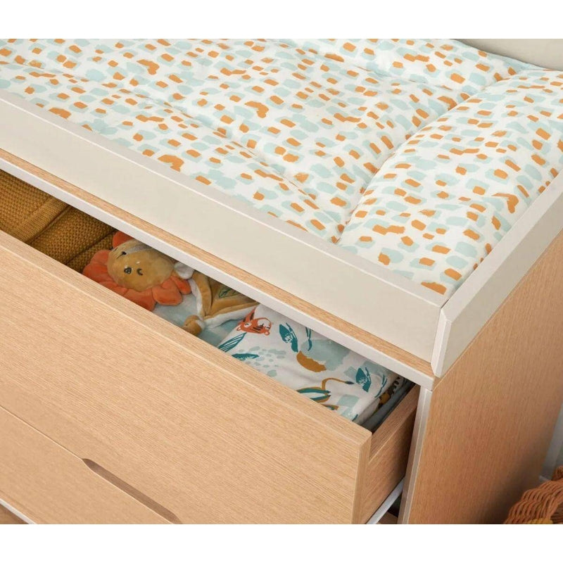 Tutti Bambini Fika Chest Changer - White/Light Oak