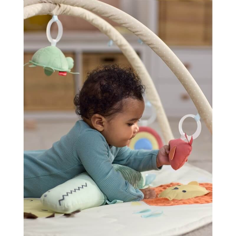Skip Hop Geometric Wonders Activity Gym (With Crocodile Tummy Time Pillow)