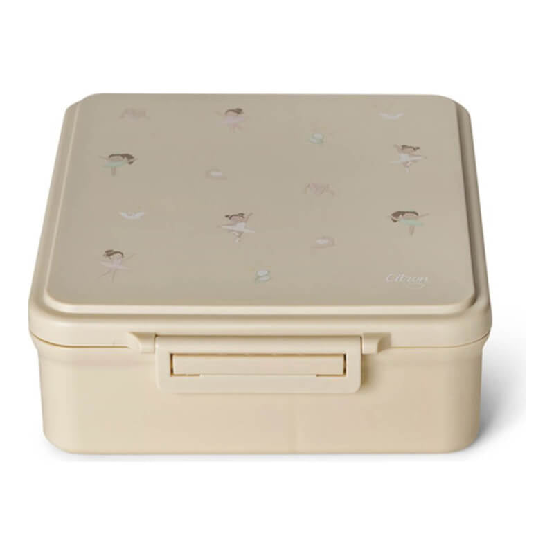 Citron Grand Lunch Box with 4 Compartments and Food Jar - Ballerina