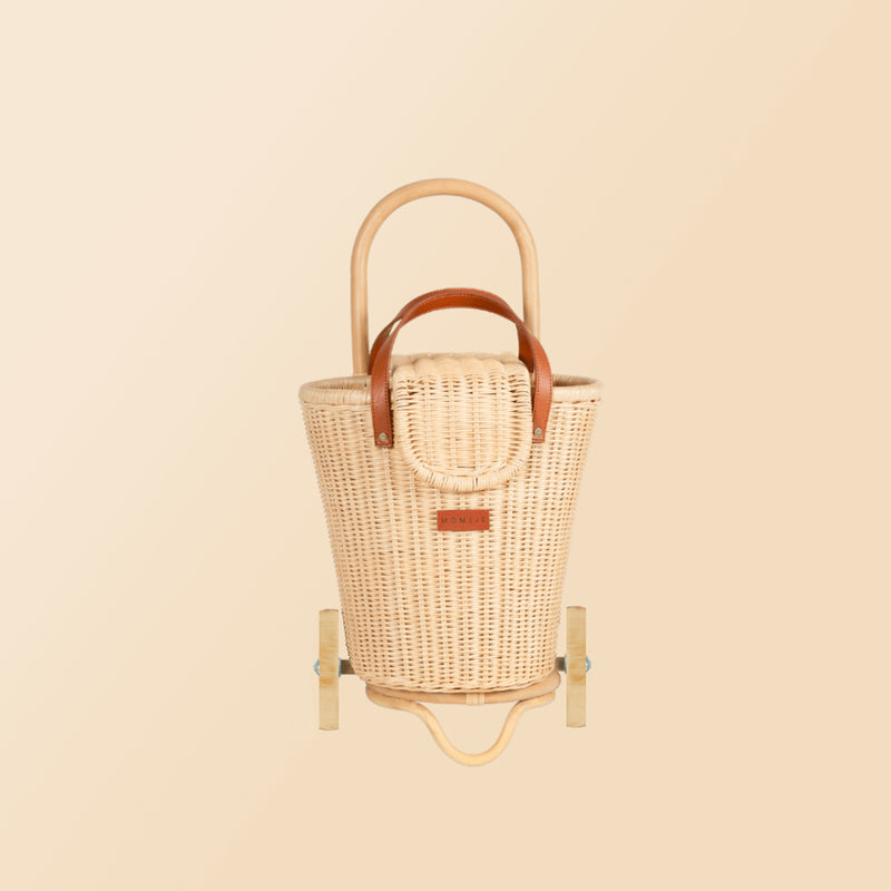 MOMIJI Handcrafted Rattan - Eric Kids Shopping Trolley