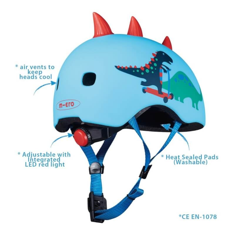 Micro Scooter Helmet Lightweight - 3D Scootersaurus