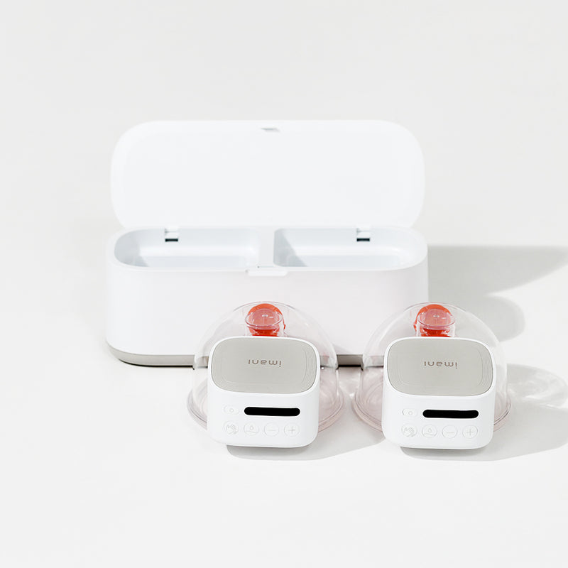 imani i2 Plus Breast Pump (One Pair) with Dual Charging Dock