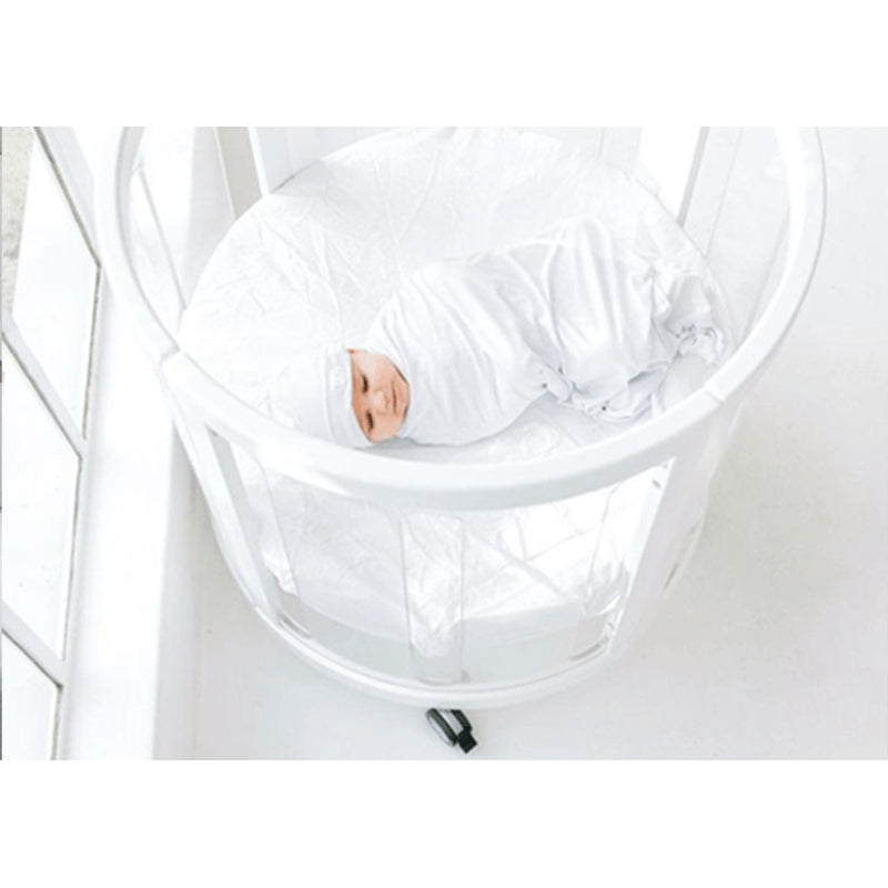 Babyhood Kaylula Sova Cot Clear with Mattress - White