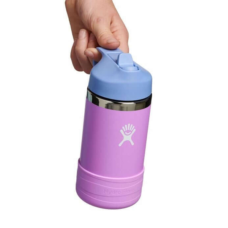 Hydro Flask Kids Wide Mouth Straw Lid with Boot Insulated Water Bottle - 12 Oz - Anemone