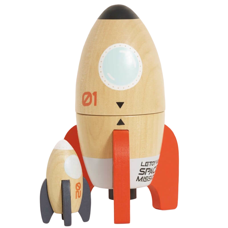Le Toy Van Magnetic Space Rocket Duo