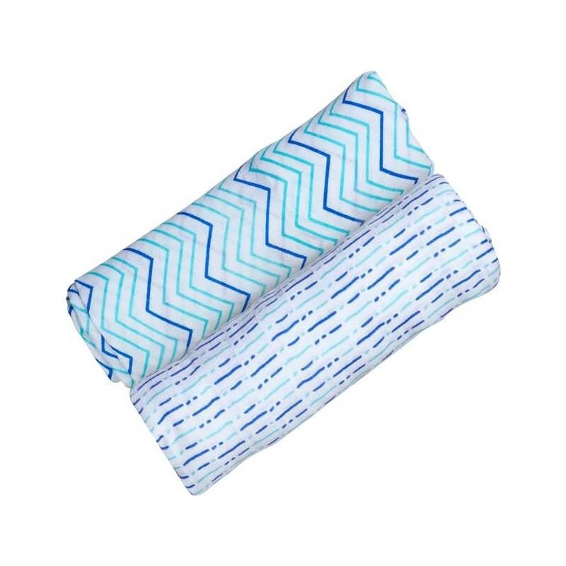 Malabar Baby Organic Swaddle - Chevron