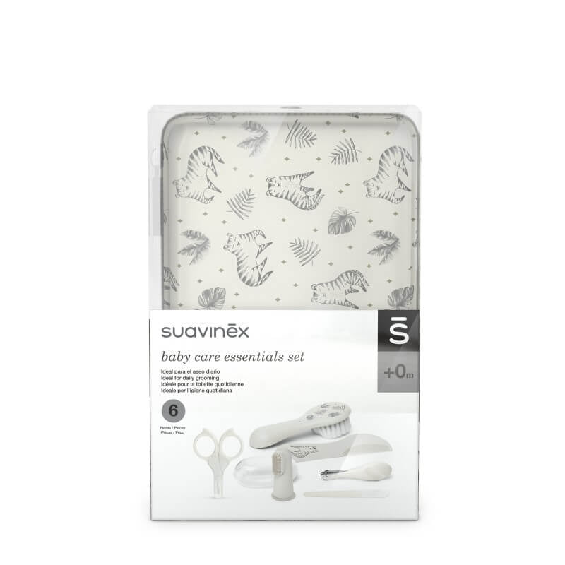 Suavinex Manicure Set - Tigers Grey
