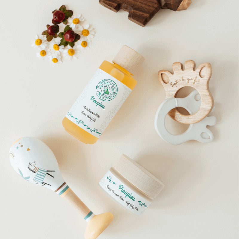 PiouPiou Moisturizing Trio Gift Set for Postpartum Mom & Baby
