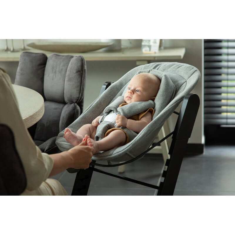 Childhome Newborn Seat for Evosit - Jersey / Black Frame