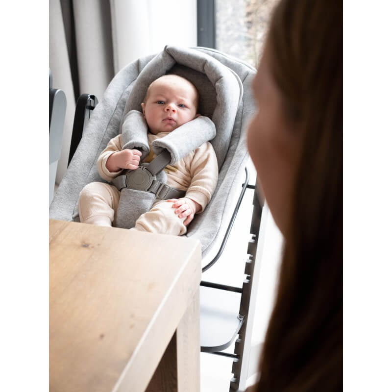 Childhome Newborn Seat for Evosit - Jersey / Black Frame