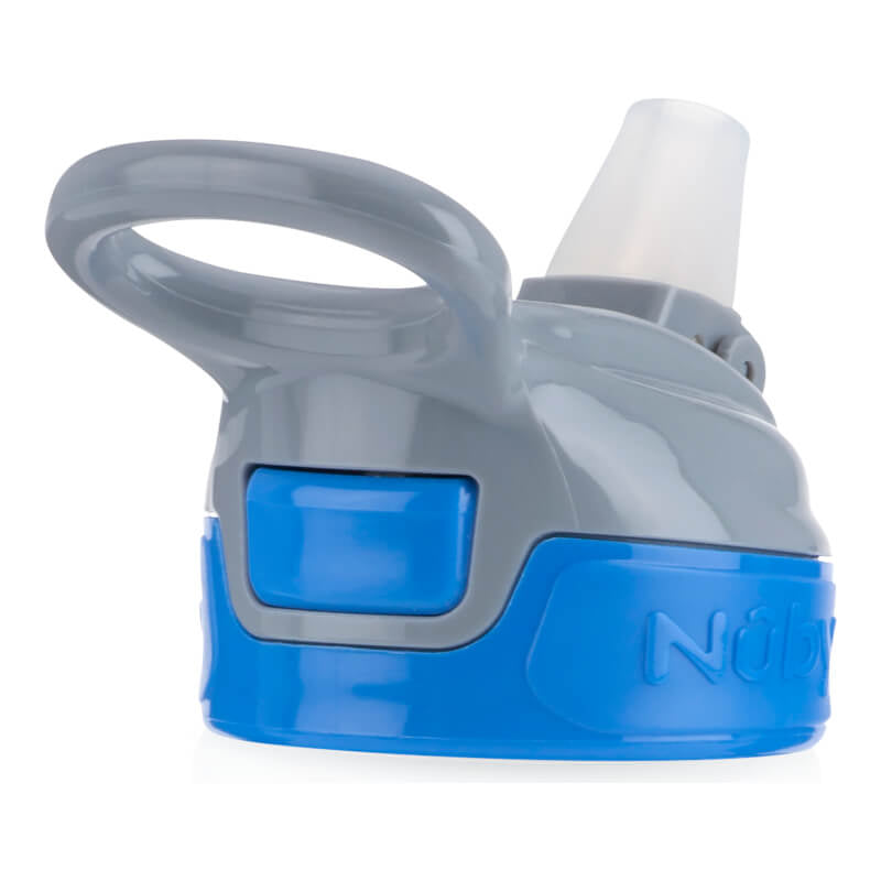 Nuby Soft Spout On the Go Sports Bottle with Push Button 360ml - Blue