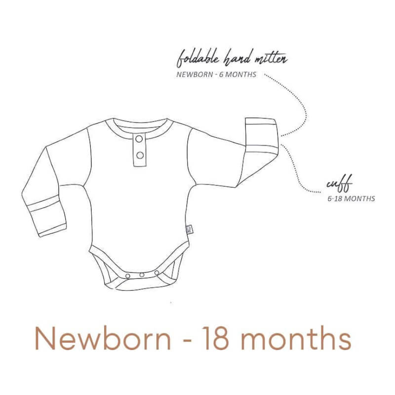 Snuggle Hunny Olive Long Sleeve Bodysuit 3-6 Months (00)