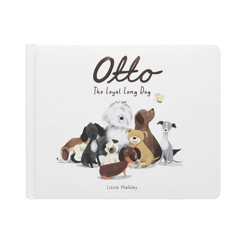 Jellycat Otto The Loyal Long Dog Book 18x23cm