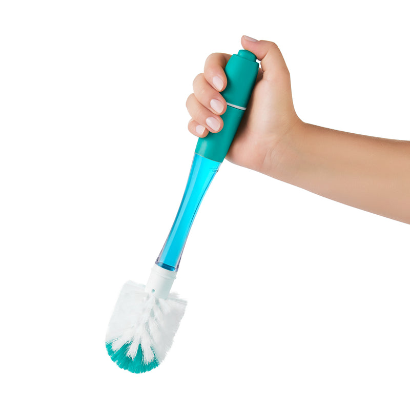 OXO Tot Soap Dispensing Bottle Brush With Stand - Teal