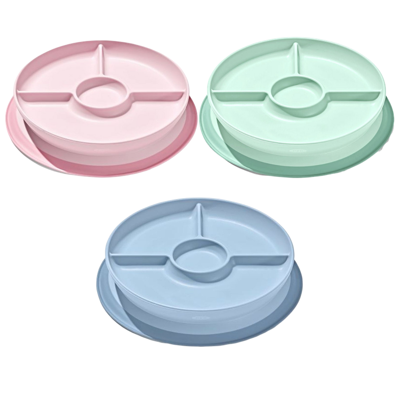 OXO Tot Stick & Stay Suction Divided Plate