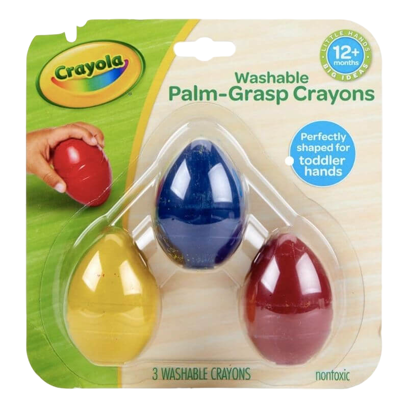 Crayola Palm Grasp Egg Crayons - 3-Pack