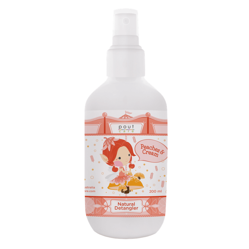 pout Care Peaches &Cream Natural Detangler - 200ml (Exp: 10/26)