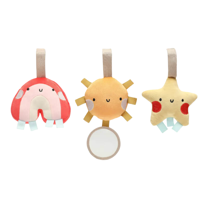 Pearhead Stroller Toy - Rainbow - 3-Pack
