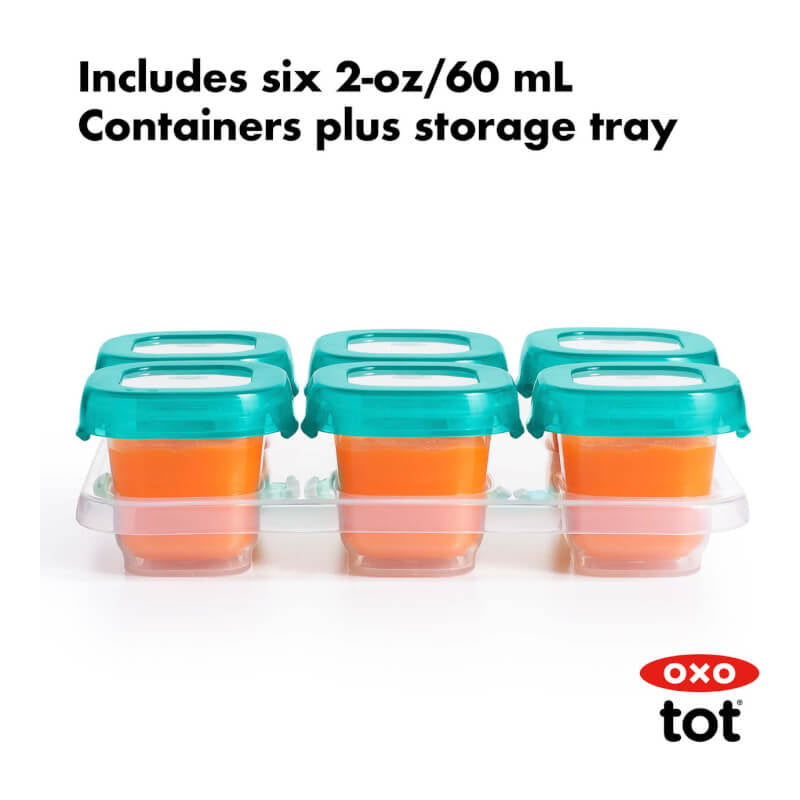 OXO Tot Plastic Baby Blocks™ - Teal 6x2oz