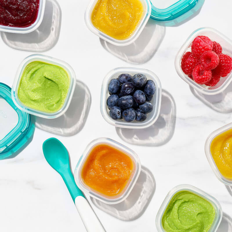 OXO Tot Plastic Baby Blocks™ - Teal 6x2oz