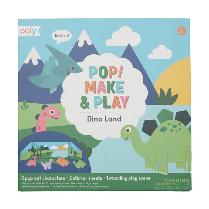 Ooly Pop! Make and Play Activity Scene - Dino Land