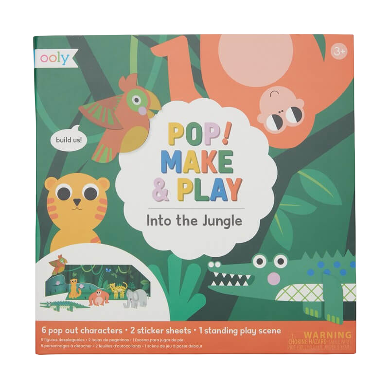 Ooly Pop! Make and Play Activity Scene - Into the Jungle