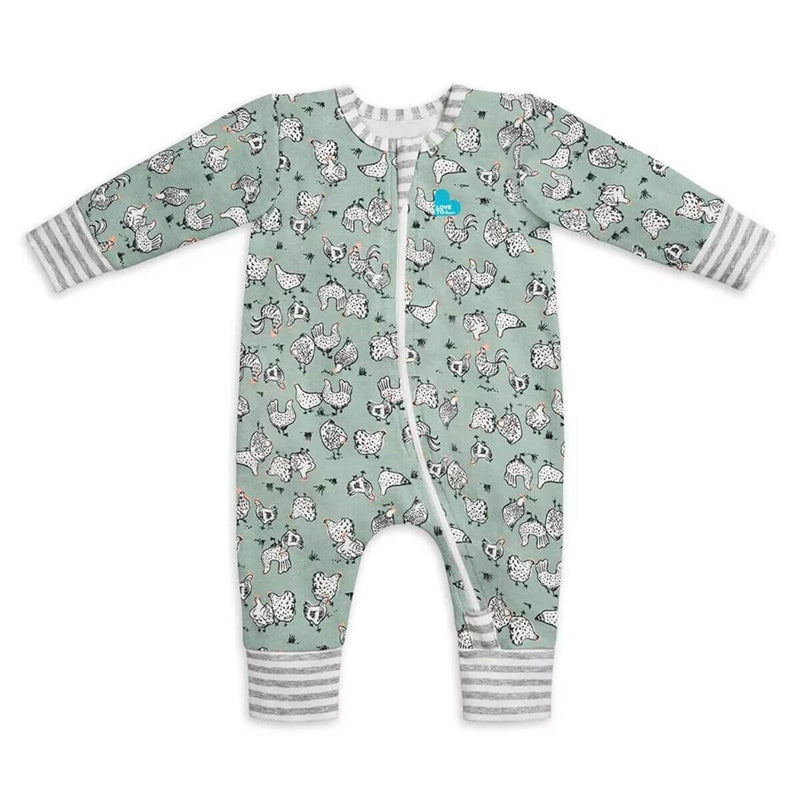 Love to Dream Romper L/S Footless Original Chicken Run Olive / Newborn