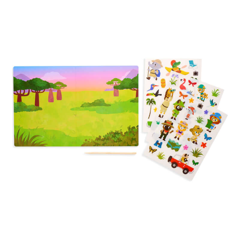 Ooly Set The Scene Transfer Sticker Magic - Jungle Journey