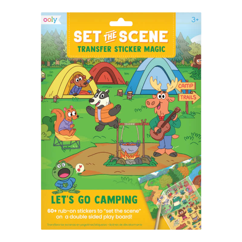 Ooly Set The Scene Transfer Sticker Magic - Let's Go Camping