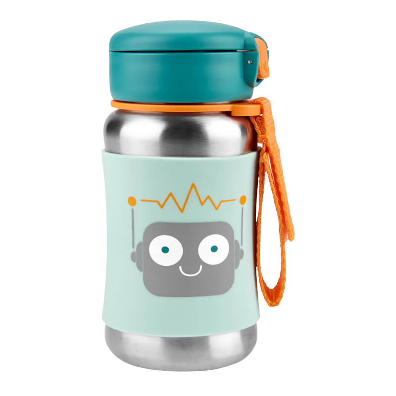 Skip Hop Spark Style Stainless Steel Straw Bottle 350ml