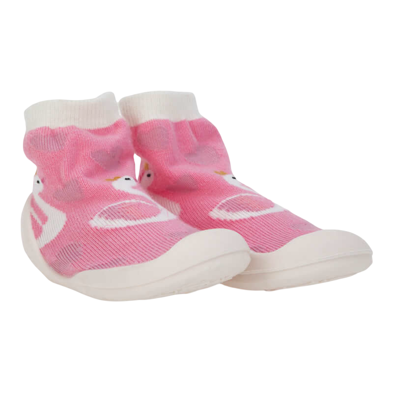 Nuby Snekz Sock & Shoe - Pink Flamingo