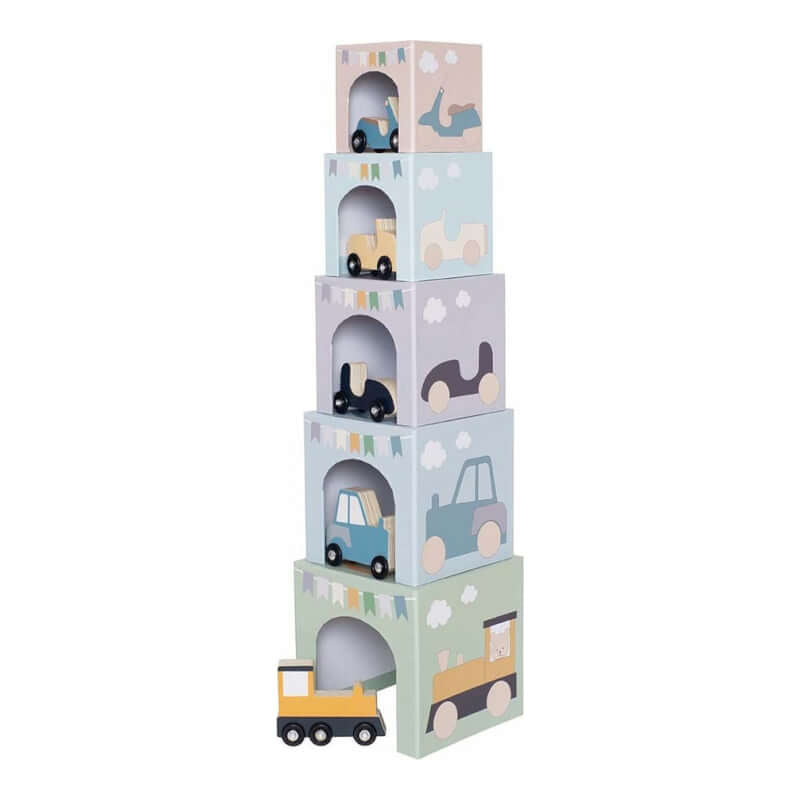 Jabadabado Stacking Cubes - Vehicles