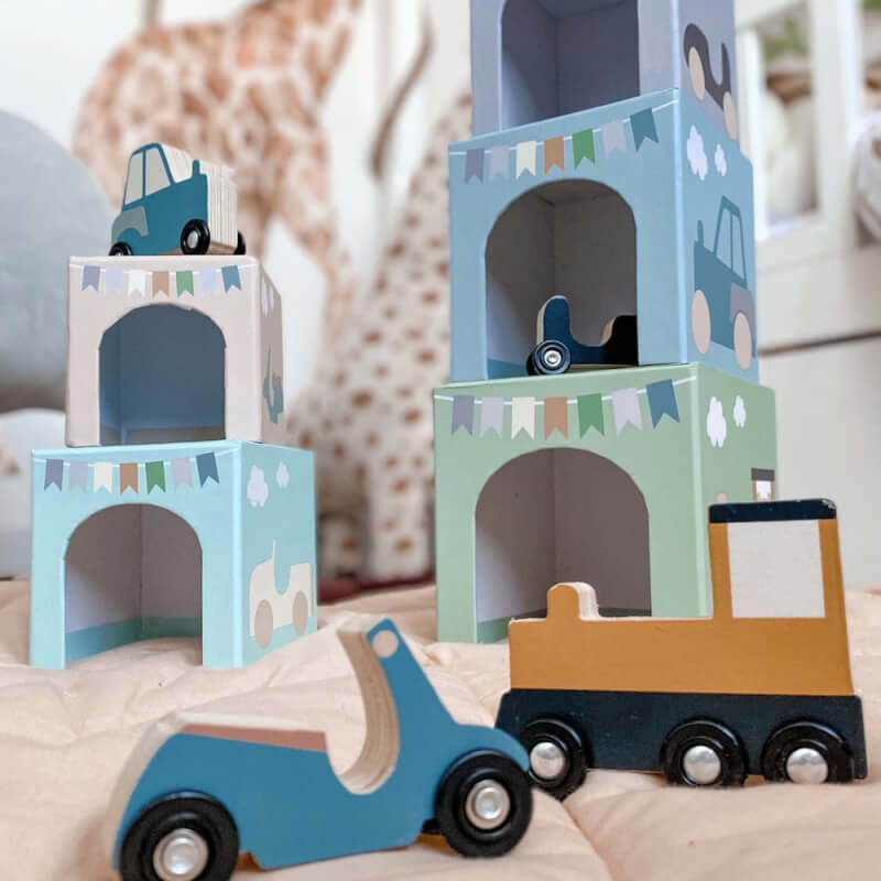 Jabadabado Stacking Cubes - Vehicles