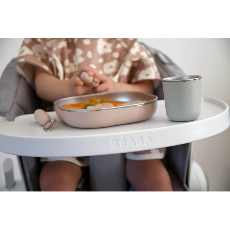 Beaba Stainless Steel Meal Set - Clay