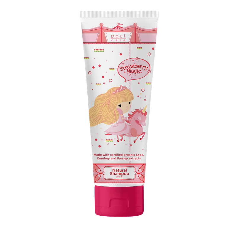 pout Care Strawberry Magic Natural Shampoo - 250ml (Exp: 06/29)