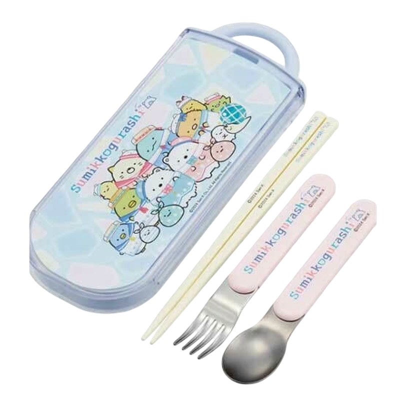 Skater Sumikkogurashi On-The-Go Cutlery Set