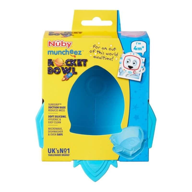 Nuby Sure Grip Suction Base Rocket Bowl