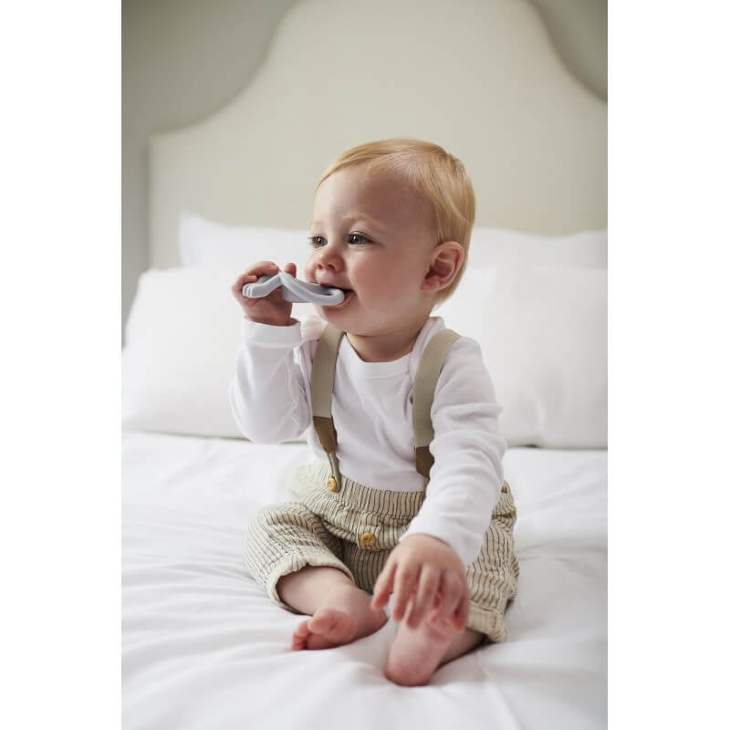 Matchstick Monkey Original Teething Toy & Gel Applicator - Cool Grey