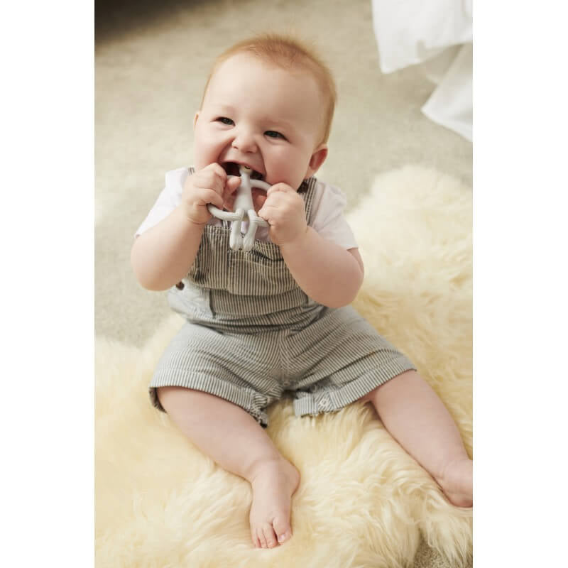 Matchstick Monkey Original Teething Toy & Gel Applicator - Cool Grey