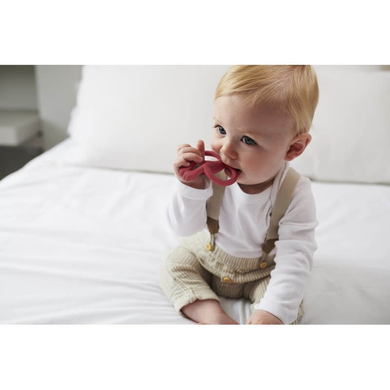 Matchstick Monkey Original Teething Toy & Gel Applicator - Red