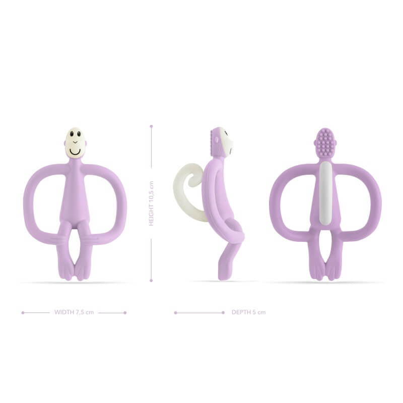 Matchstick Monkey Original Teething Toy With Tail - Lilac