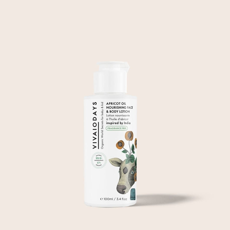 Vivaiodays Apricot Oil Face & Body Lotion (Fragrance-free)