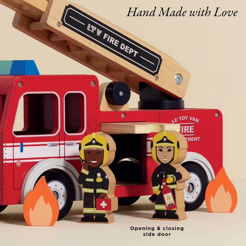 Le Toy Van Wooden Fire Engine