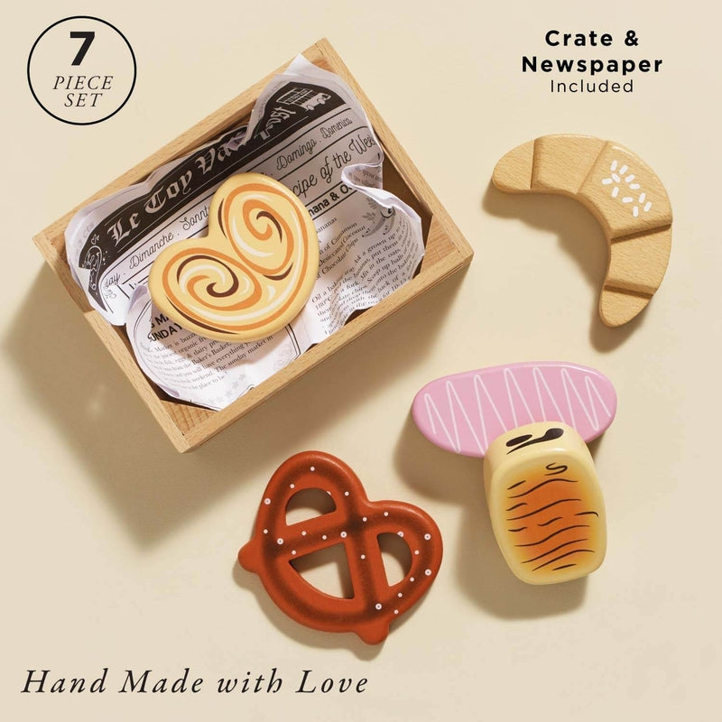Le Toy Van Wooden Market Crate - Bakery & Patisserie