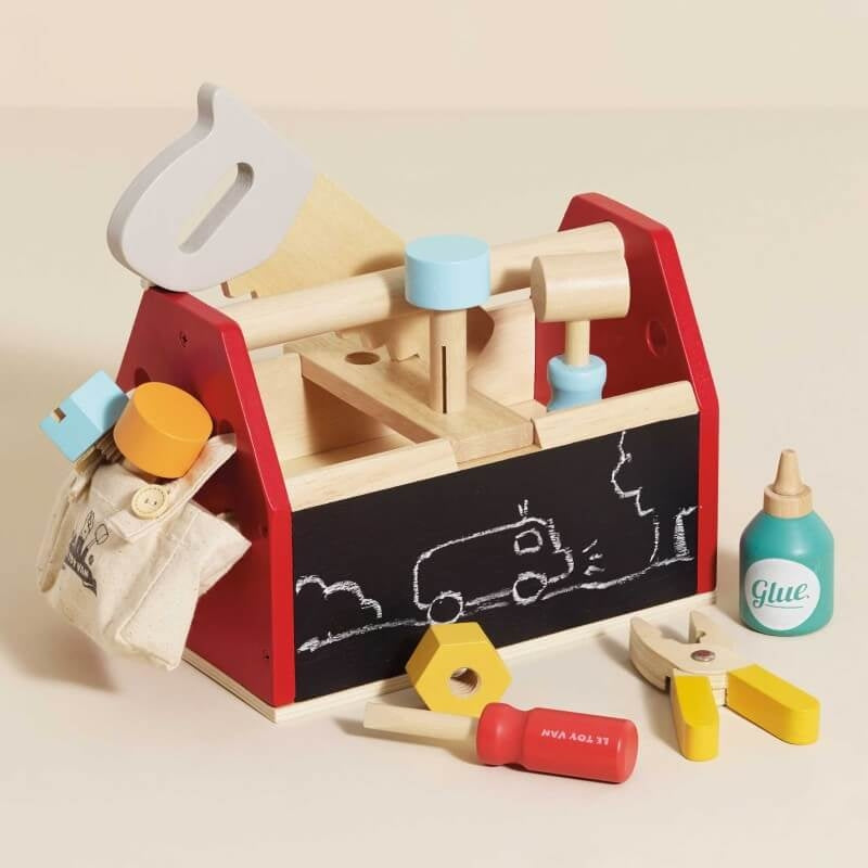 Le Toy Van Wooden Tool Box & Tools