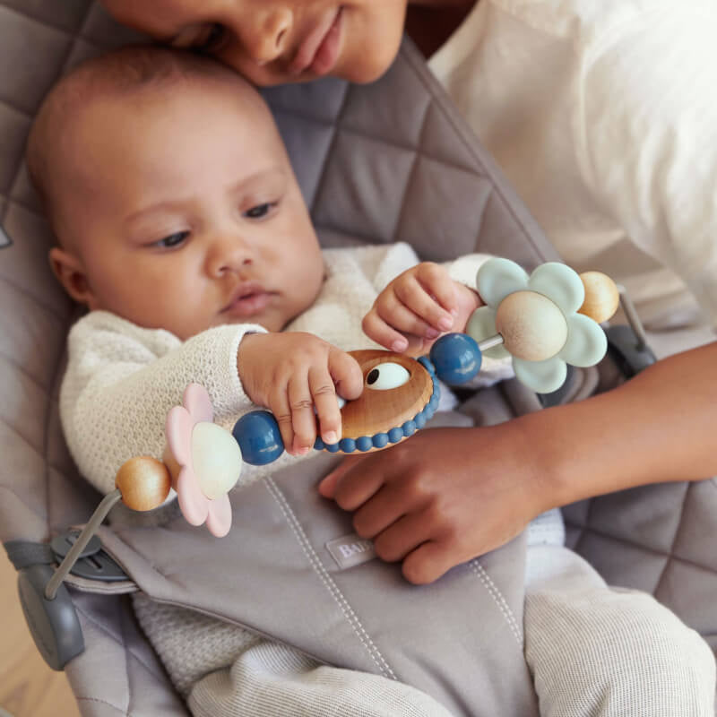 BabyBjorn Wooden Toy for Bouncer - Googly Eyes Pastels